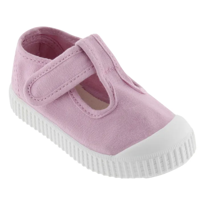 Victoria Baskets Scratchs Sandalia Tira Lona | Rose bonbon