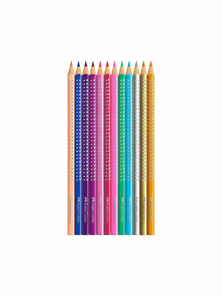 FABER-CASTELL Sparkle Buntstifte Metalletui mit 12 Sparkle Buntstiften keine Farbe