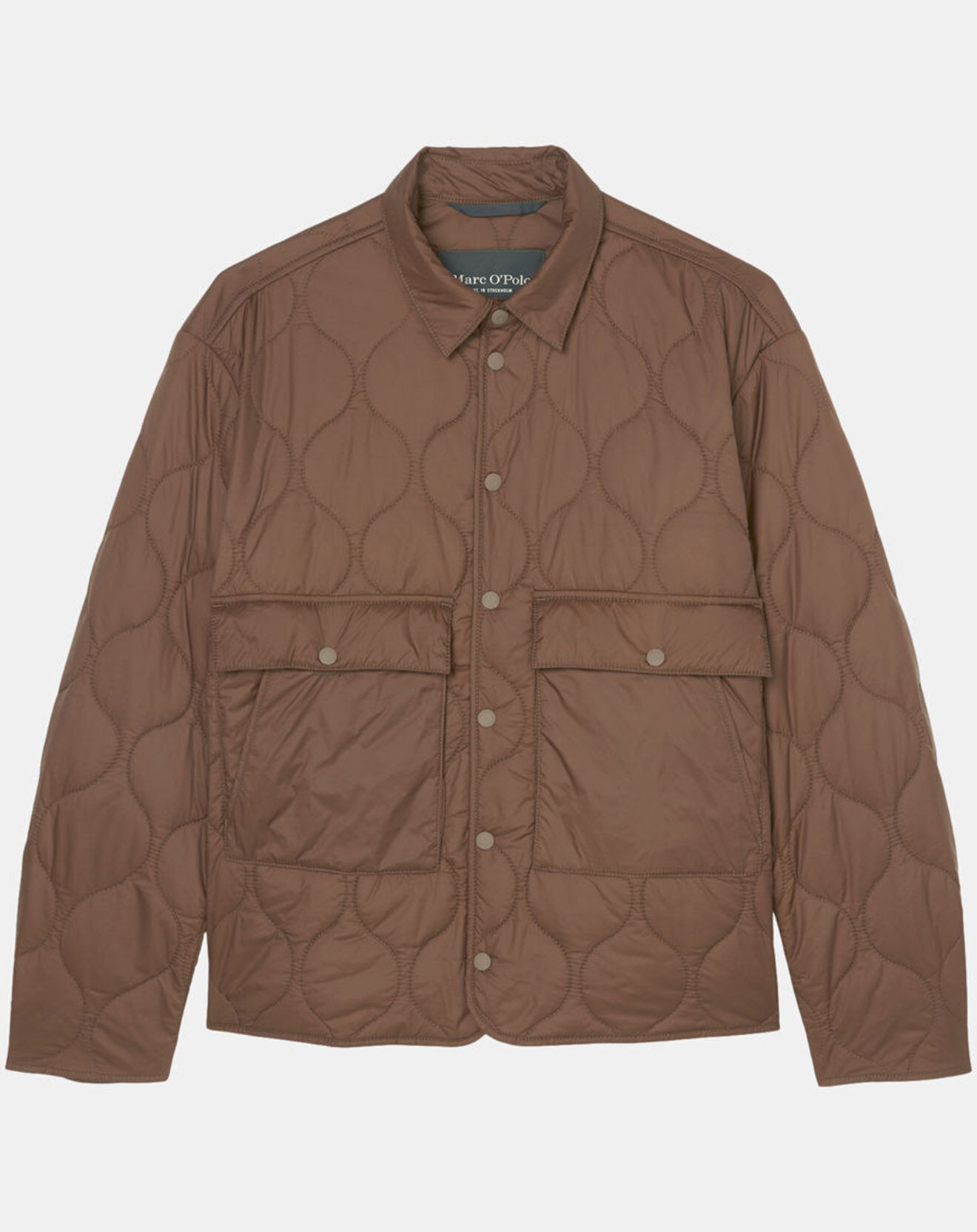 Marc O'Polo Veste Quilt double zip marron