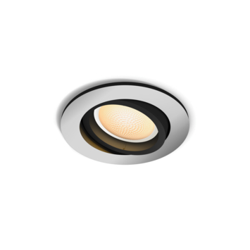 Philips Hue Milliskin inbouwspot rond 1x5.5W aluminium excl. switch incl. bluetooth