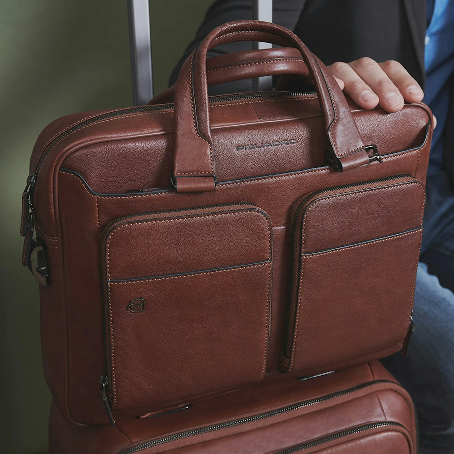 Mallette en cuir | Marron