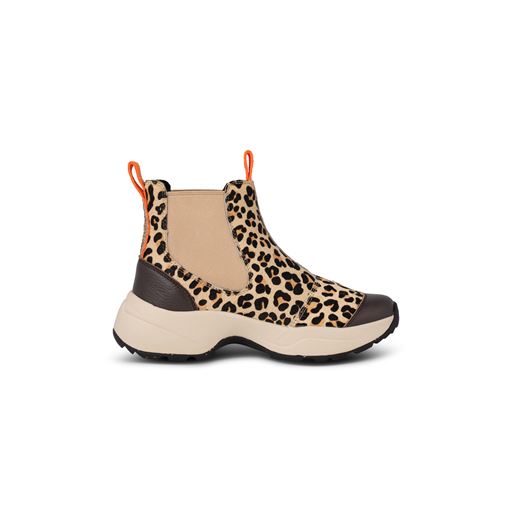 Woden Silje Støvler, Coffee Cream/Leopard, 41