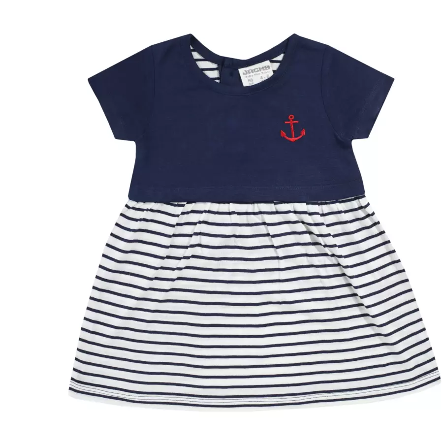 JACKY Kleid kurzarm marineringel