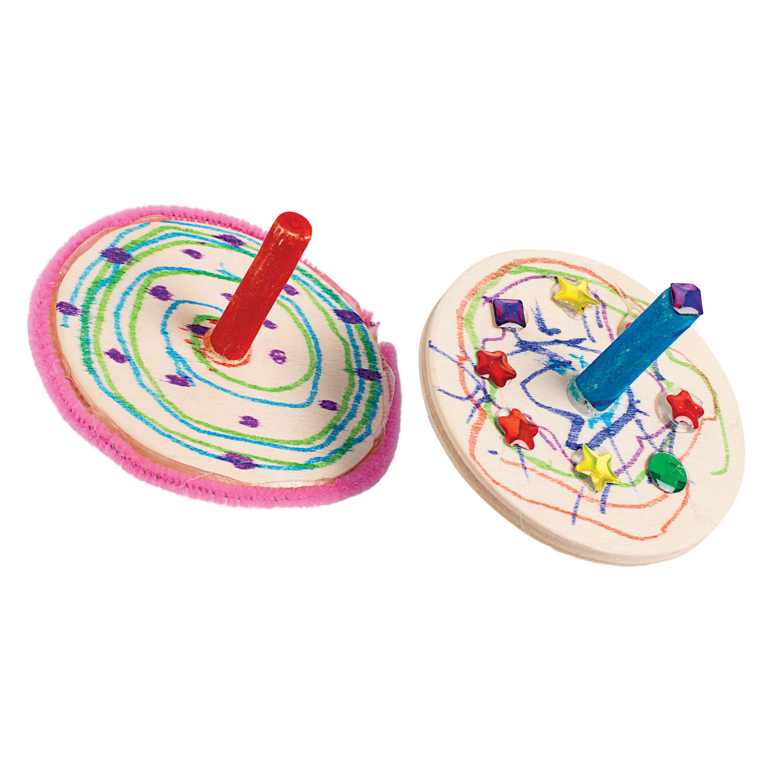 Colorations - Houten Tollen, Set of 24