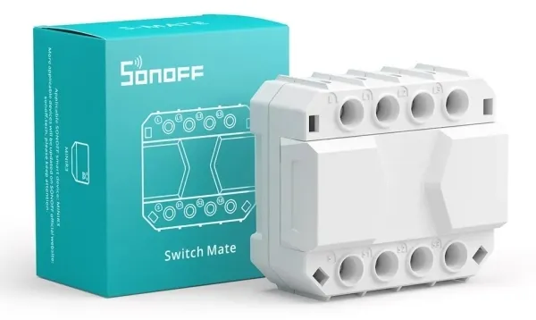 Sonoff S-MATE, Ledningsført, Hvid, Polykarbonat (PC), Batteri, 100 - 240 V, 50 - 60 Hz