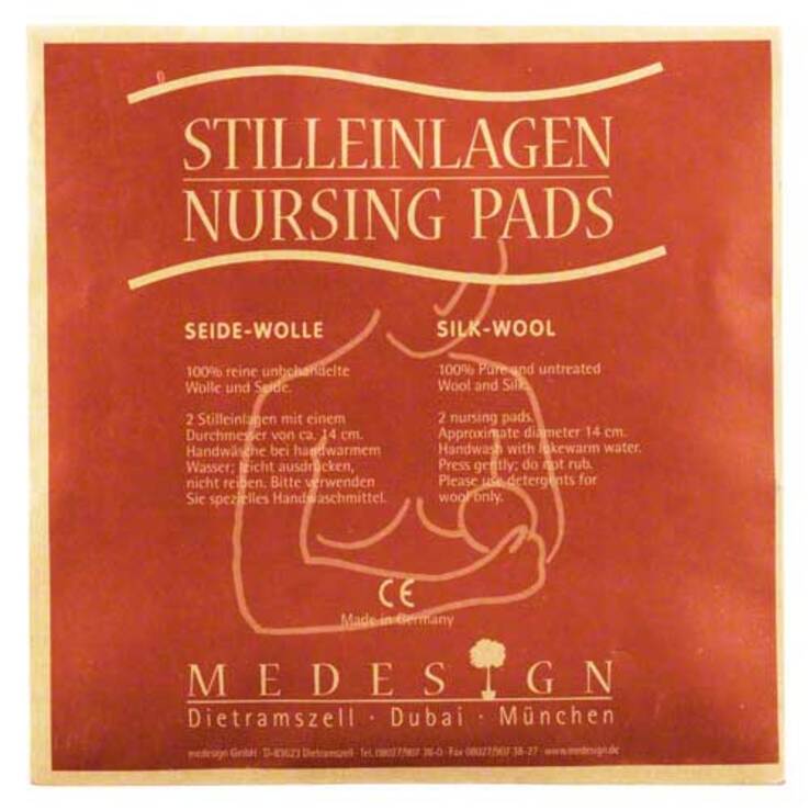 Stilleinlagen Seide / Wolle, 2 St