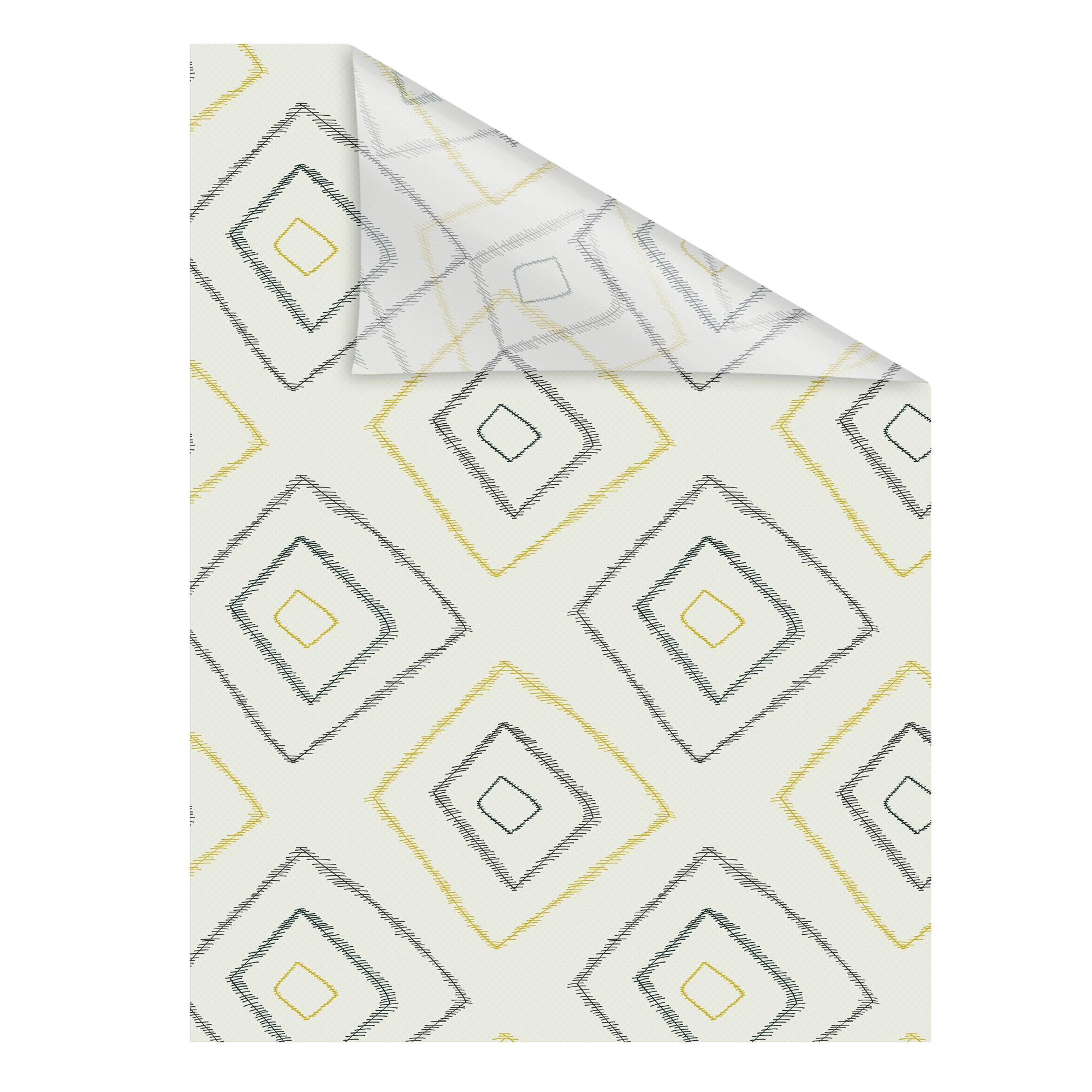 Lichtblick Fensterfolie selbstklebend, Sichtschutz, Stripy Boho Rectangle- Beige