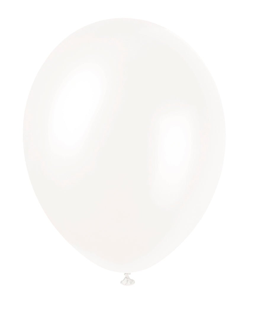 Witte Ballonnen 30cm 8st