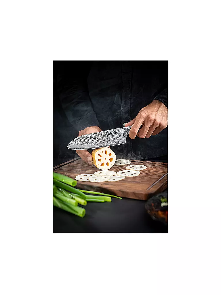 ZWILLING Santokumesser TANREI 18cm Micarta braun