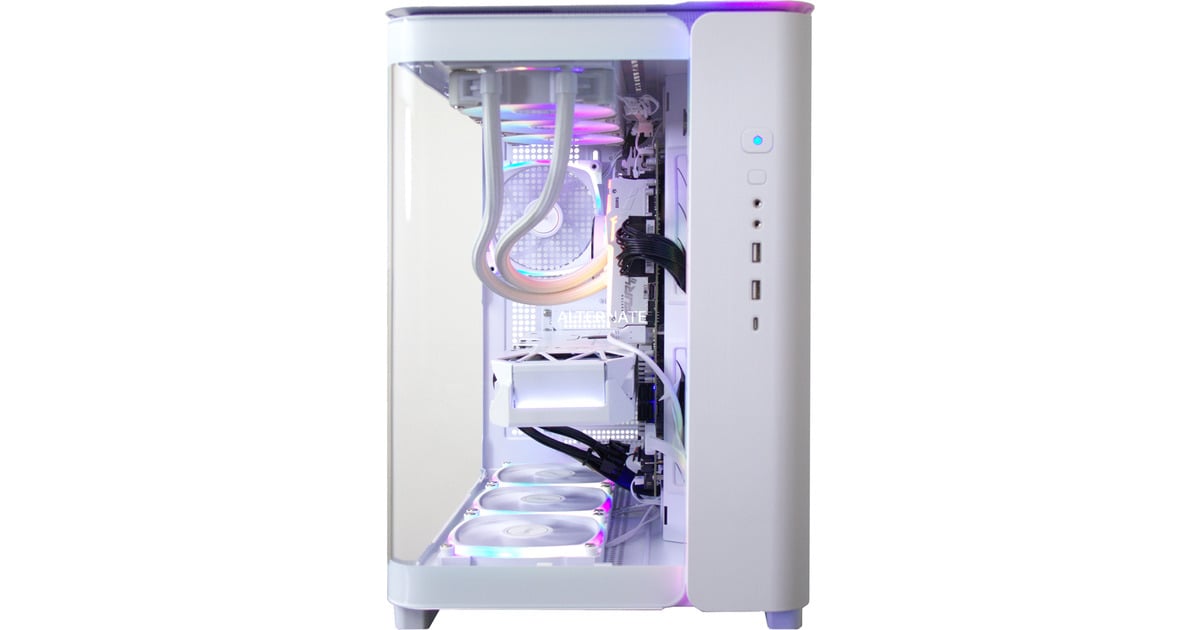 ALTERNATEThunderstorm Pro Ryzen 7 - RX 9070 XT White gaming pc  (Wit | R7 9800X3D | RX 9070 XT | 32 GB | 2 TB SSD)