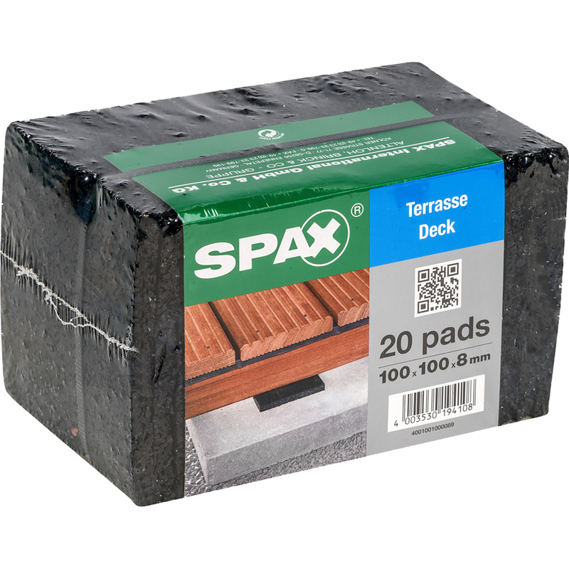 Spax D-pads 100x100x8mm