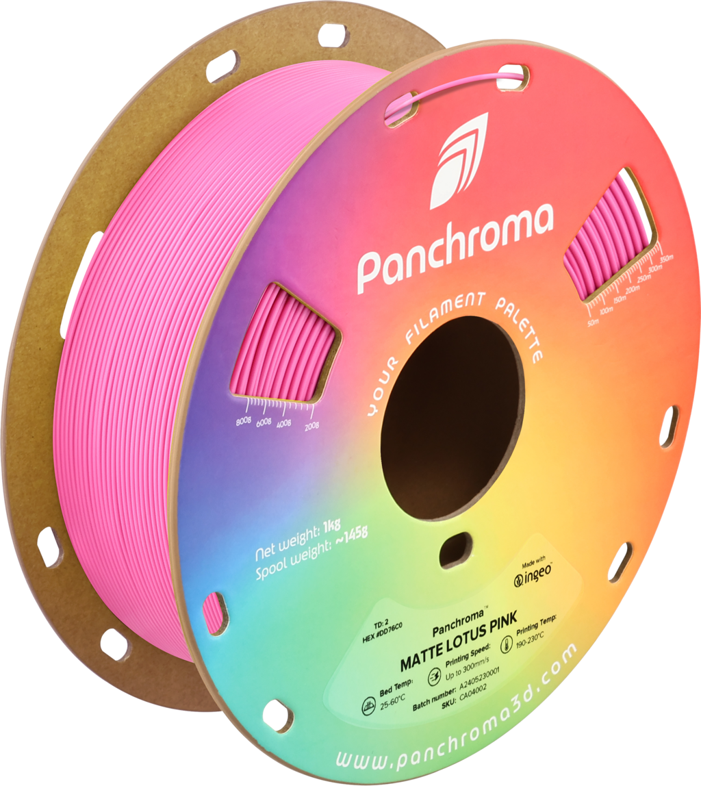 Polymaker  Panchroma™ PLA Matte Lotus Pink, 1,75 mm / 1000 g    Matte Eleganz in Lotus Pink