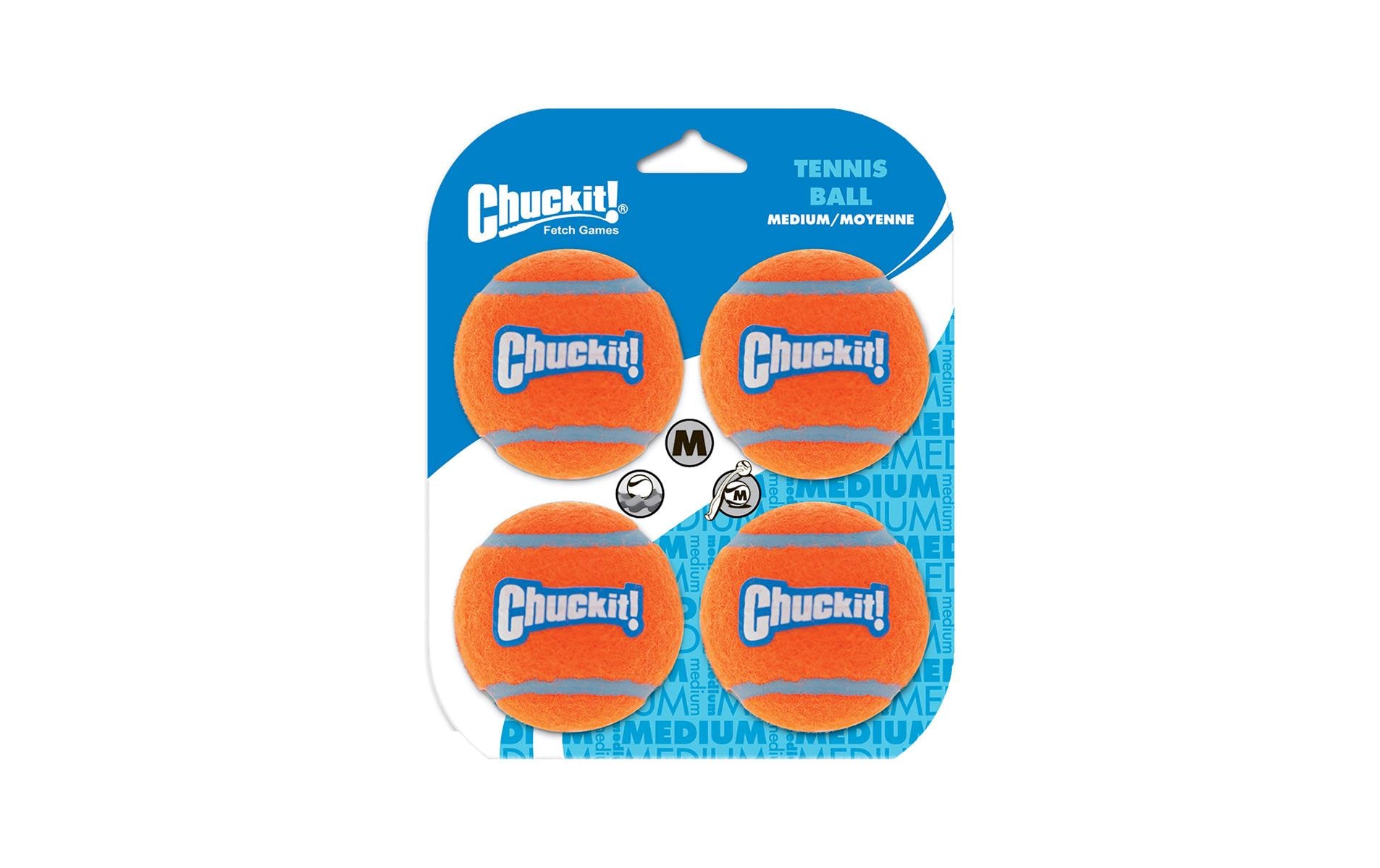 Hunde-Spielzeug Tennisball M, Ø 6.5 cm, 4 StückSpielzeug