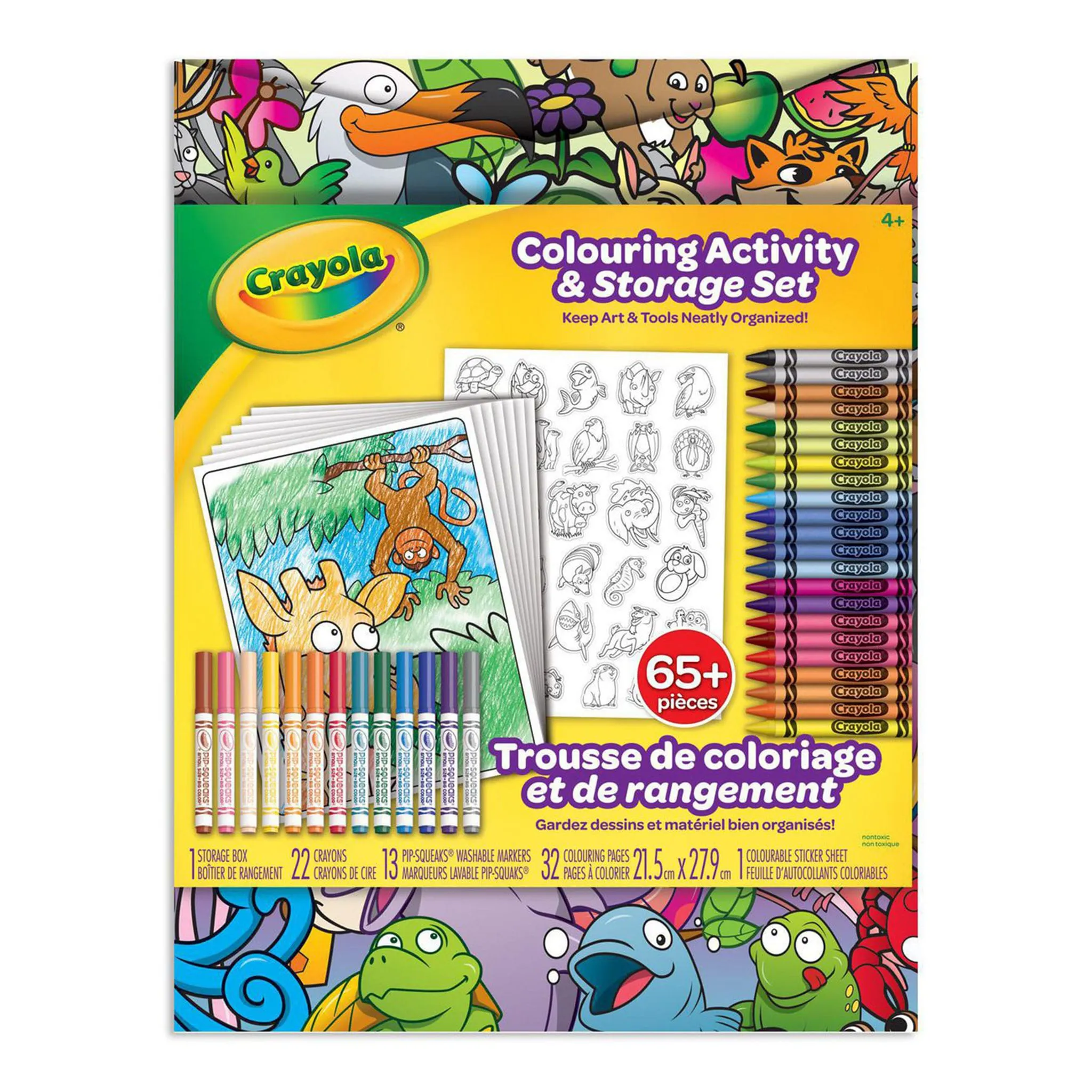 Crayola Ensemble de Coloriage et Kit de Rangement Crayola