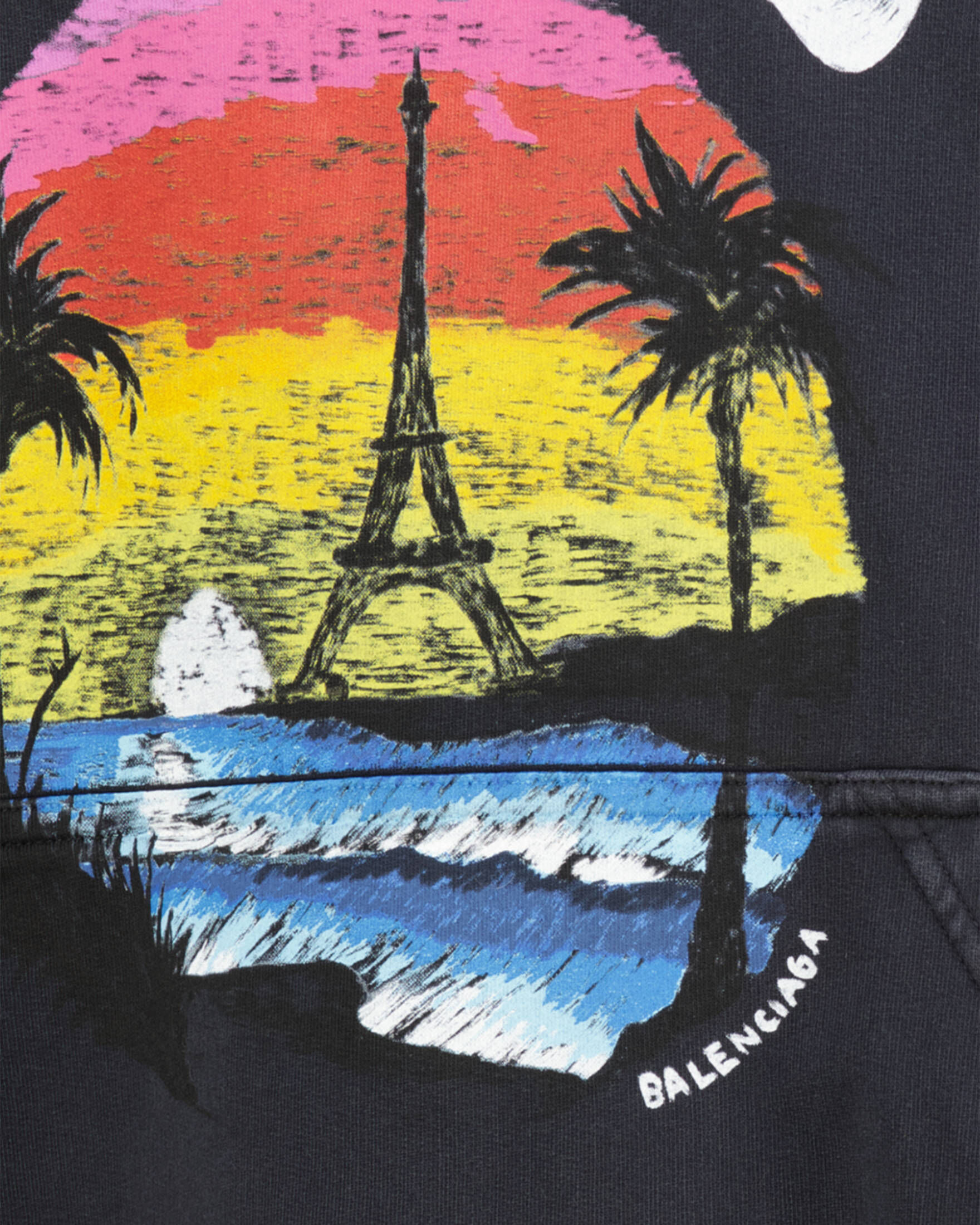 Balenciaga| Hoodie PARIS TROPICAL ROUND