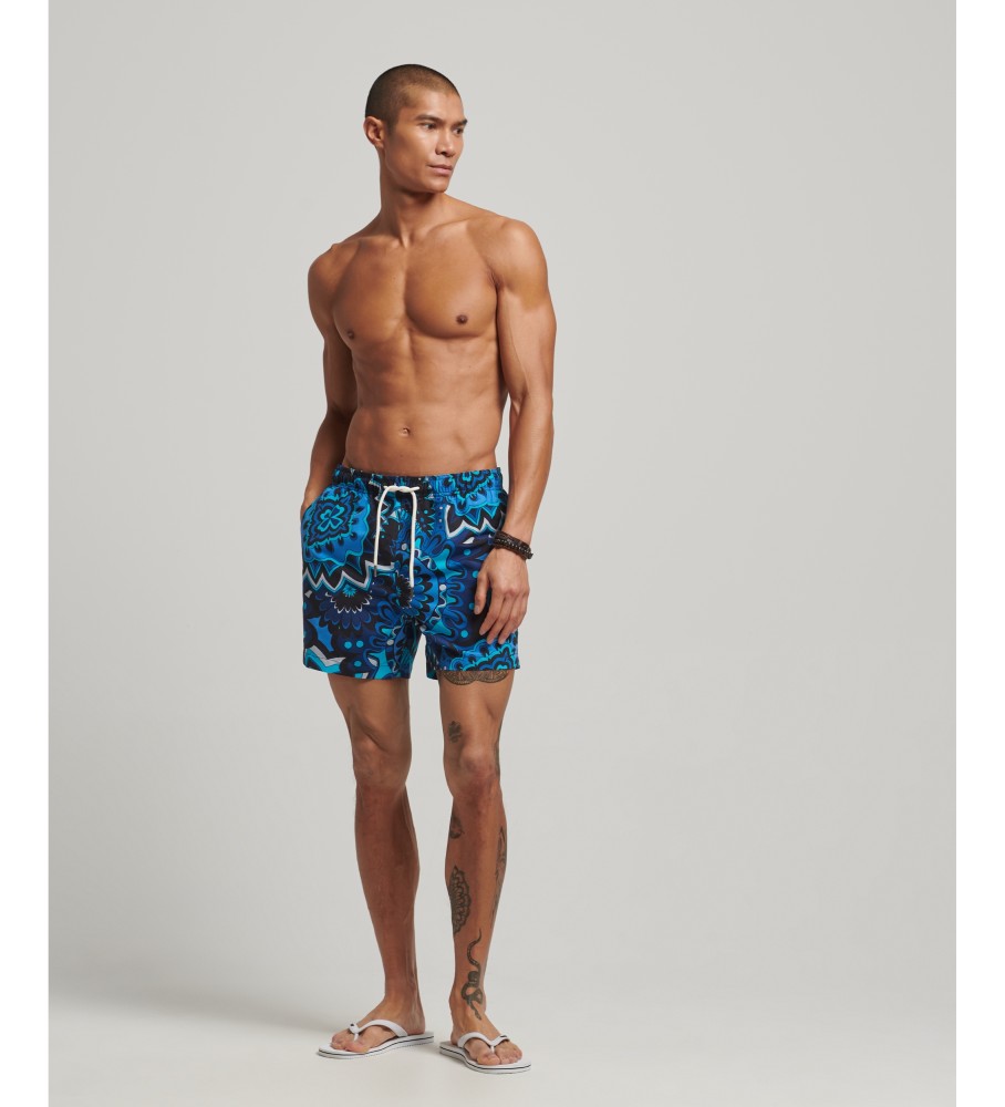 Maiô Superdry feito de material reciclado, azul