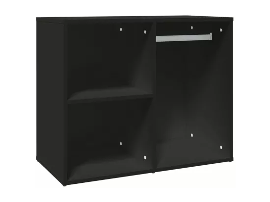 Armoire de dressing noir 80x40x65 cm bois d'ingénierie