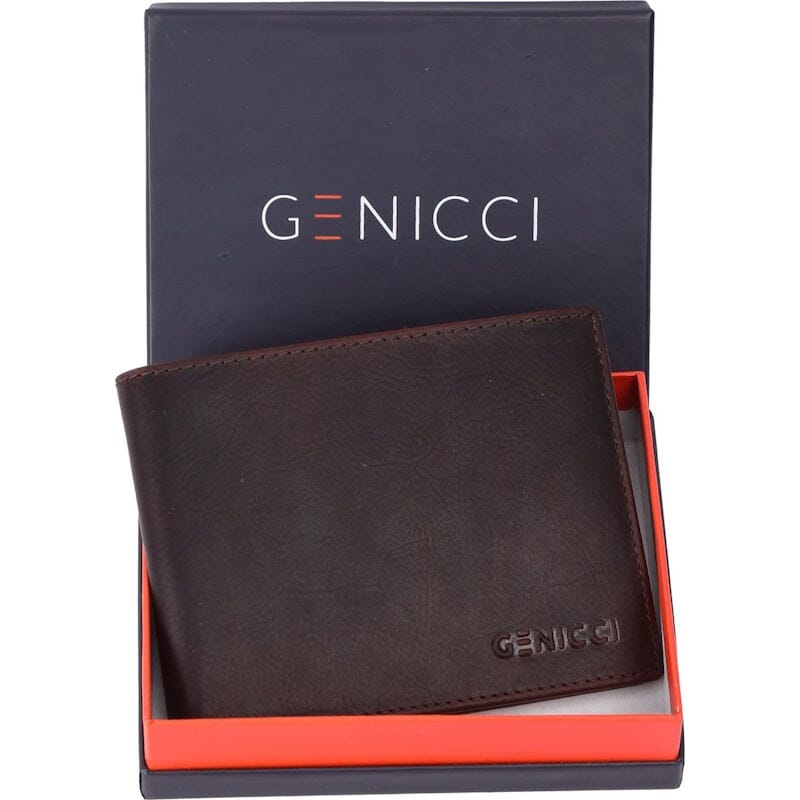 Genicci Noble Clinton Heren Portemonnee Brown