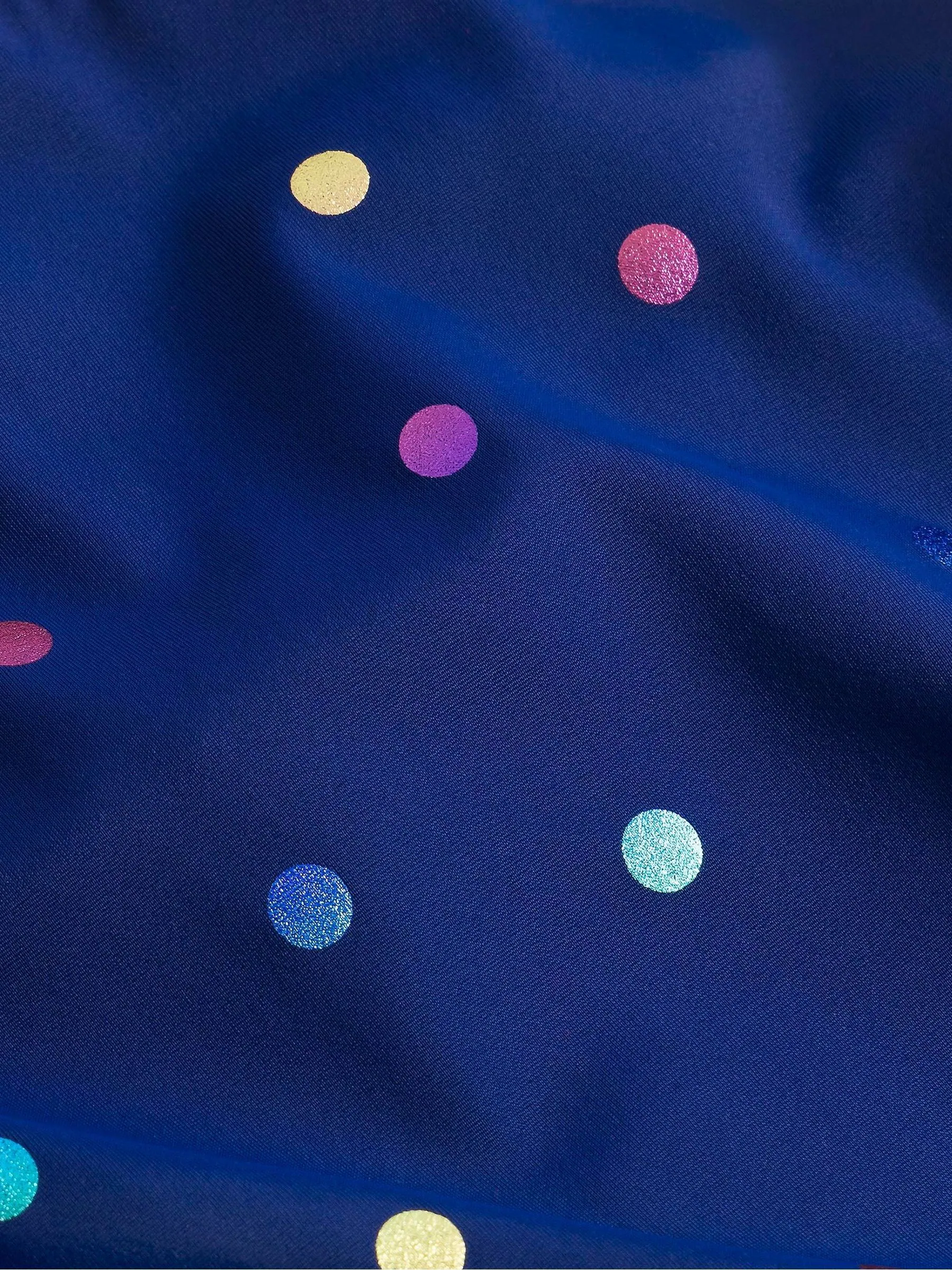 Blauw - Boden - Badpak met print en gekruiste achterkant