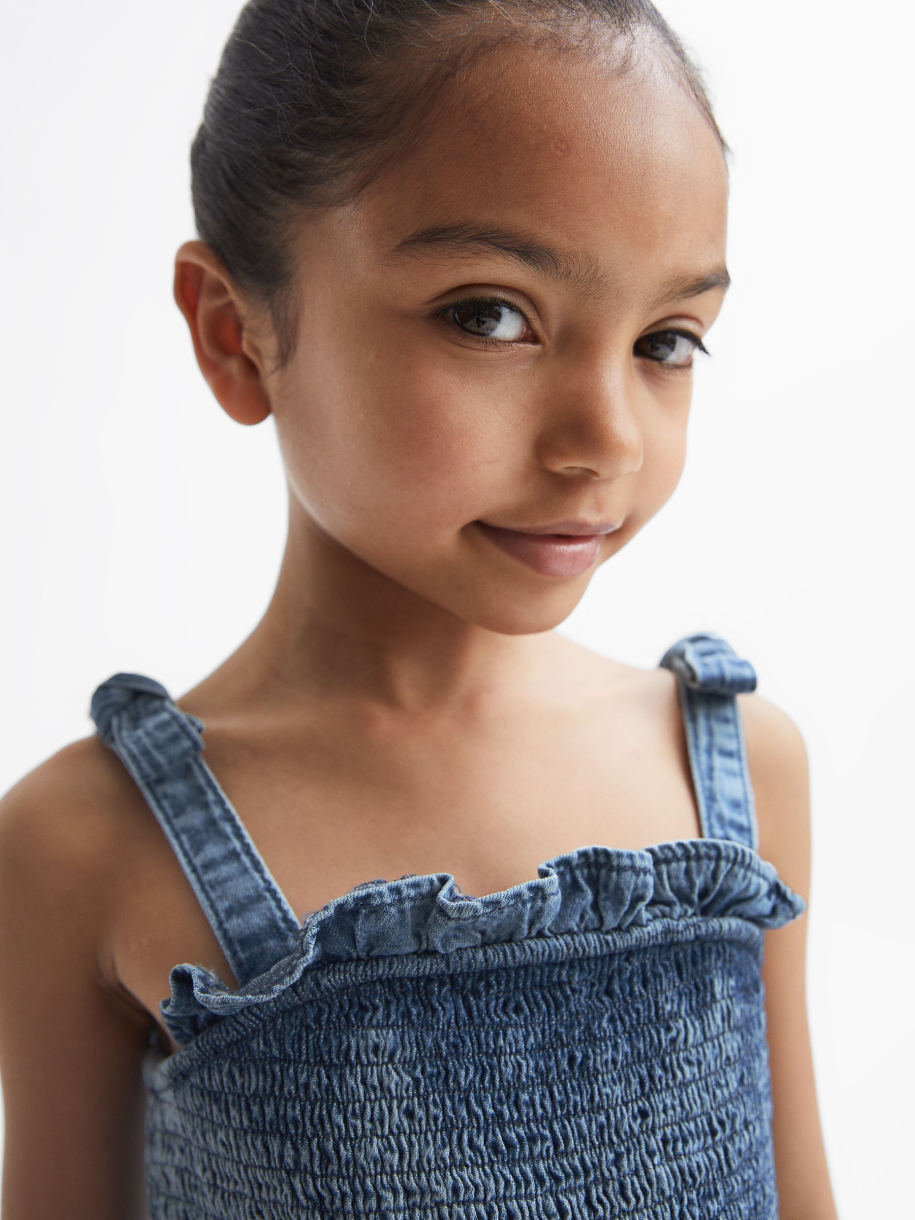 Reiss - Hattie - Denim playsuit