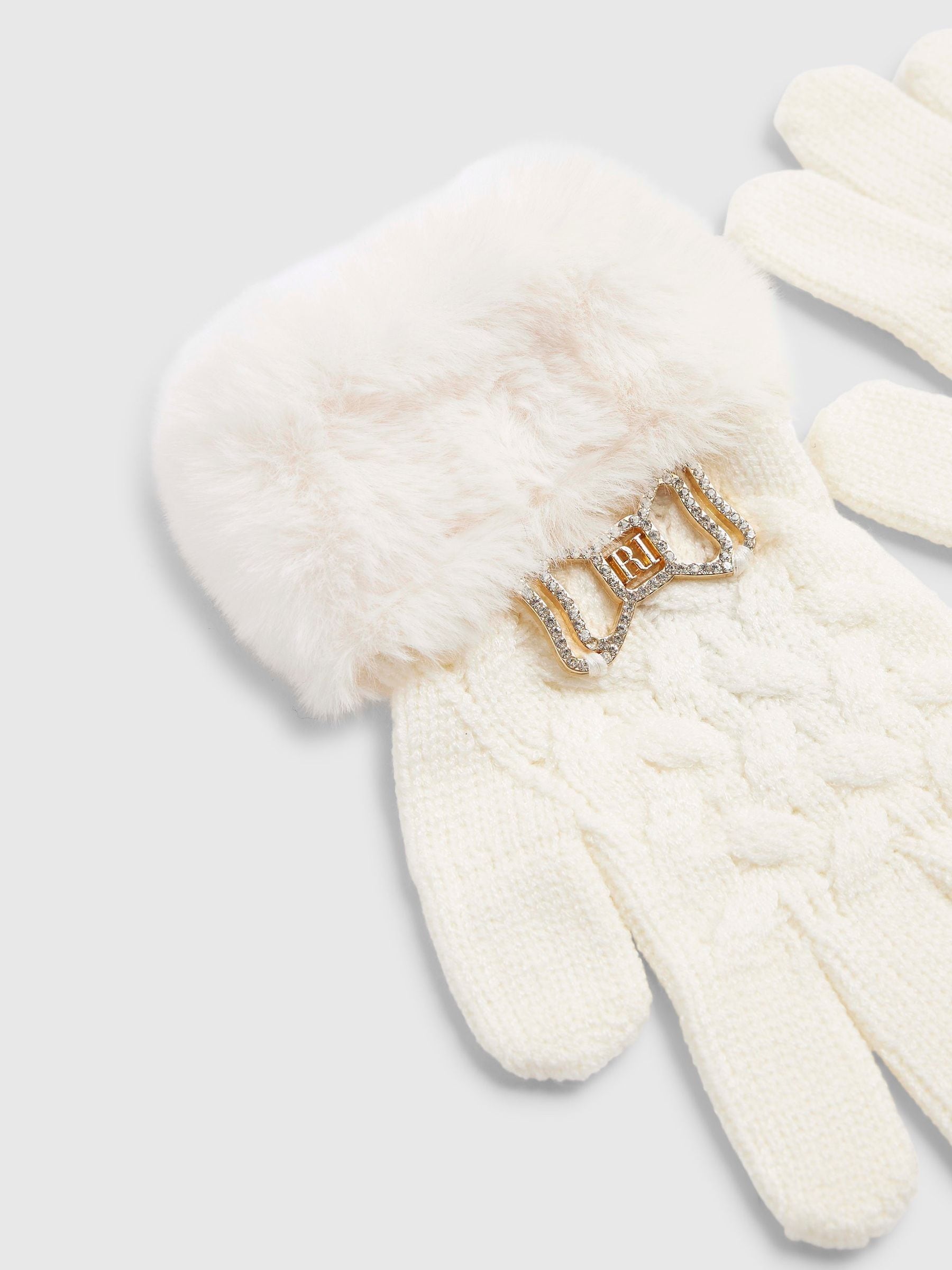 River Island Core Beanie Hat ,Gloves & Scarf Set