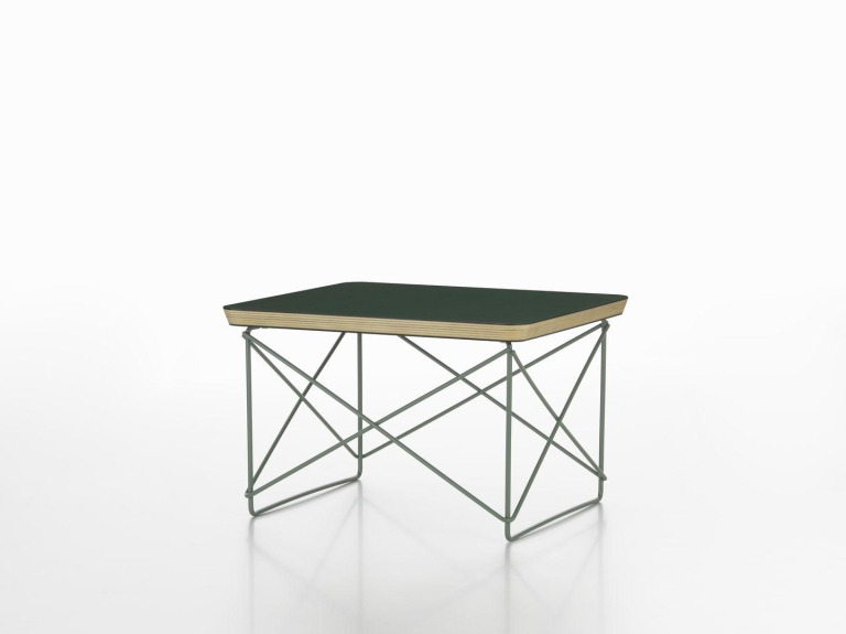 Vitra Occasional LTR salontafel multicolour rood onderstel linoleum Dark Brick