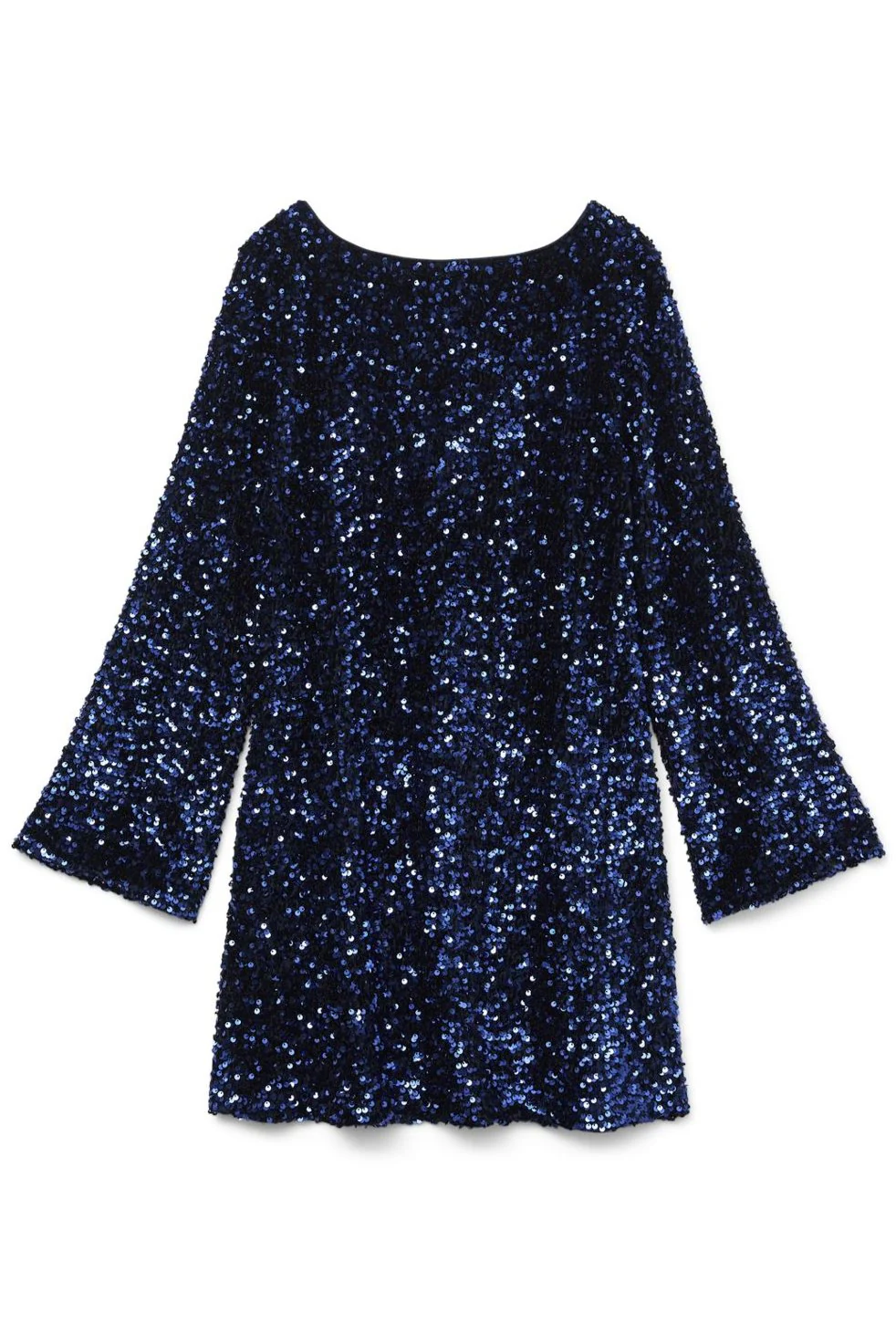 Vero Moda Vmlaila Ls Sequin Bow Dress 4681341 midnight blue