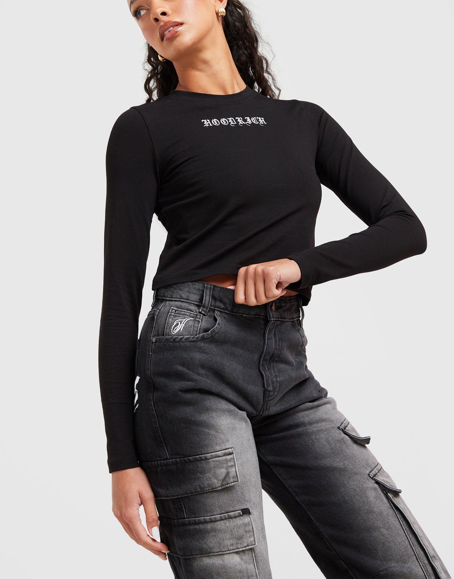 Hoodrich Jean Cargo Script Femme