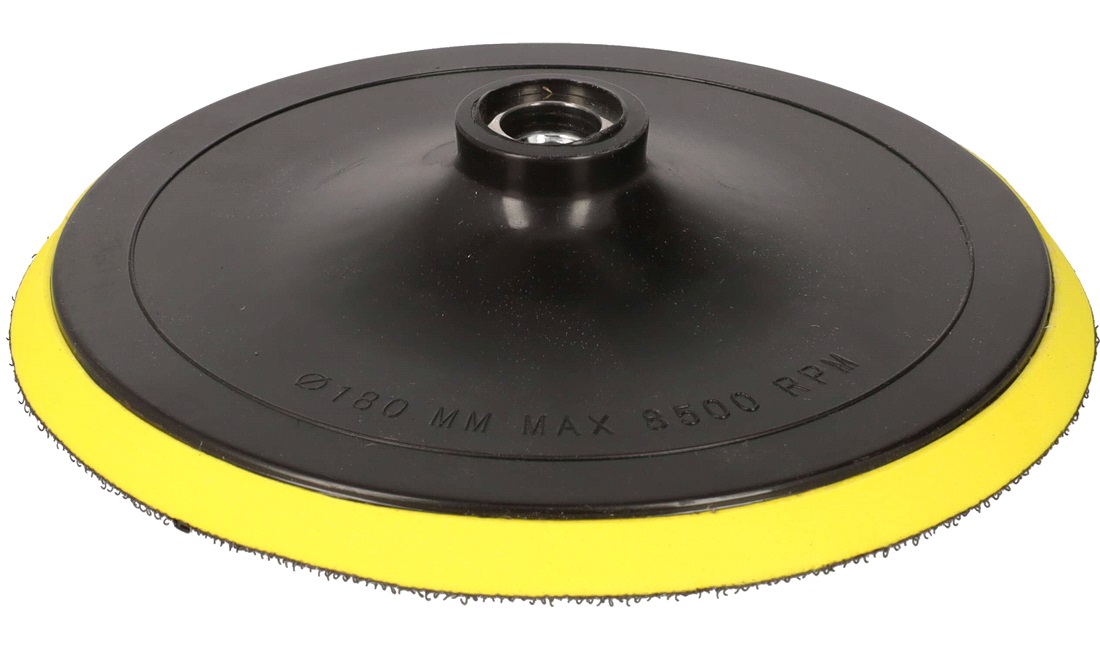 Bagplade velcro ø180 mm til polermaskine