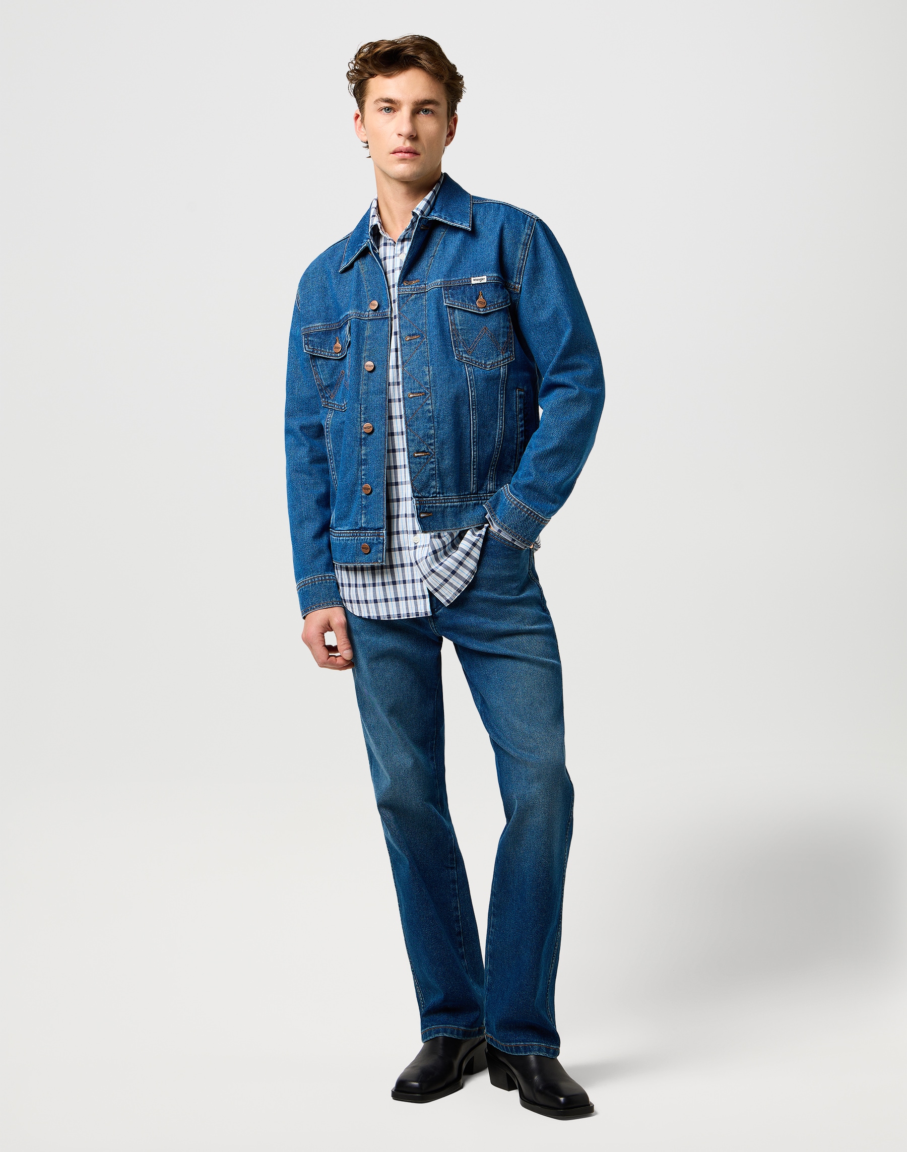 Wrangler Bootcut-Jeans »WRANCHER«, Low-Stretch