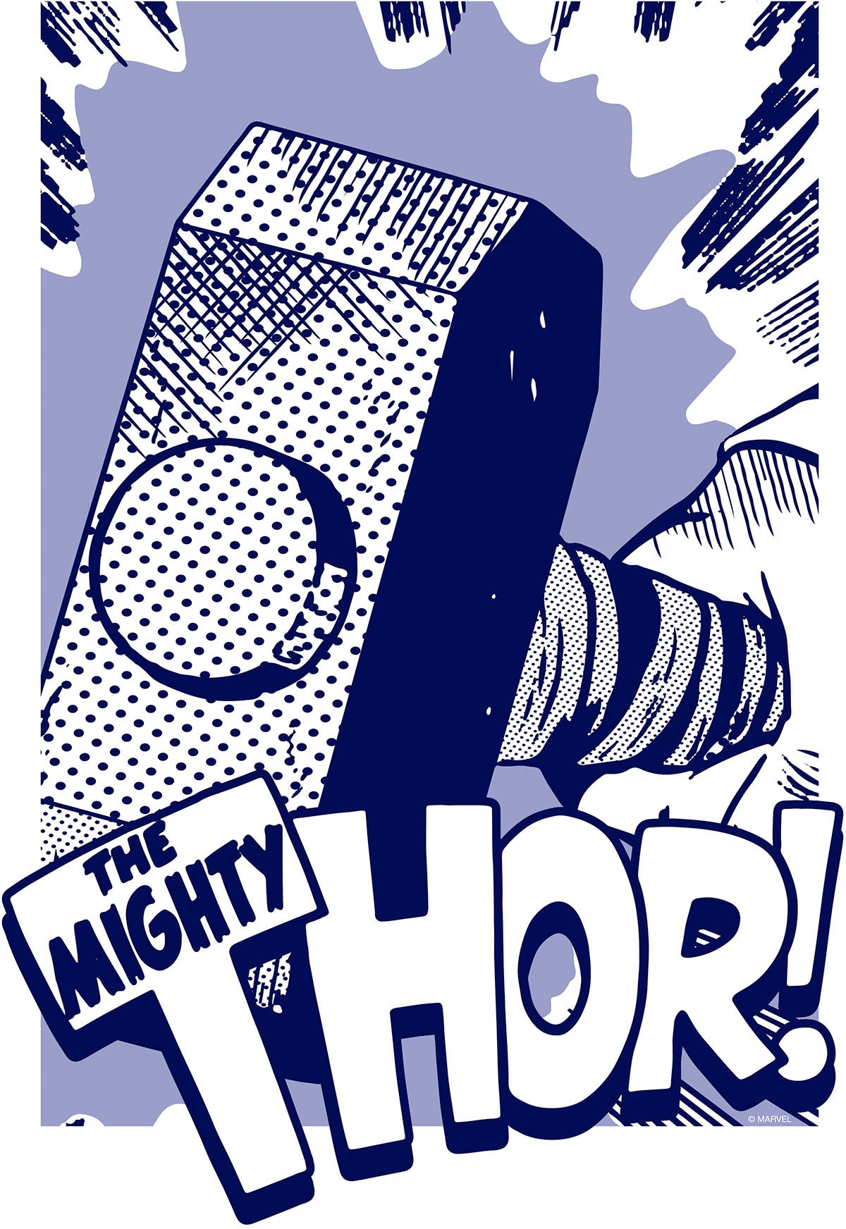 Komar Bild »Thor Mjölnir« Natur 1 Stk. tlg. Wandbild zur Dekoration im Kinderzimmer - ohne Rahmen