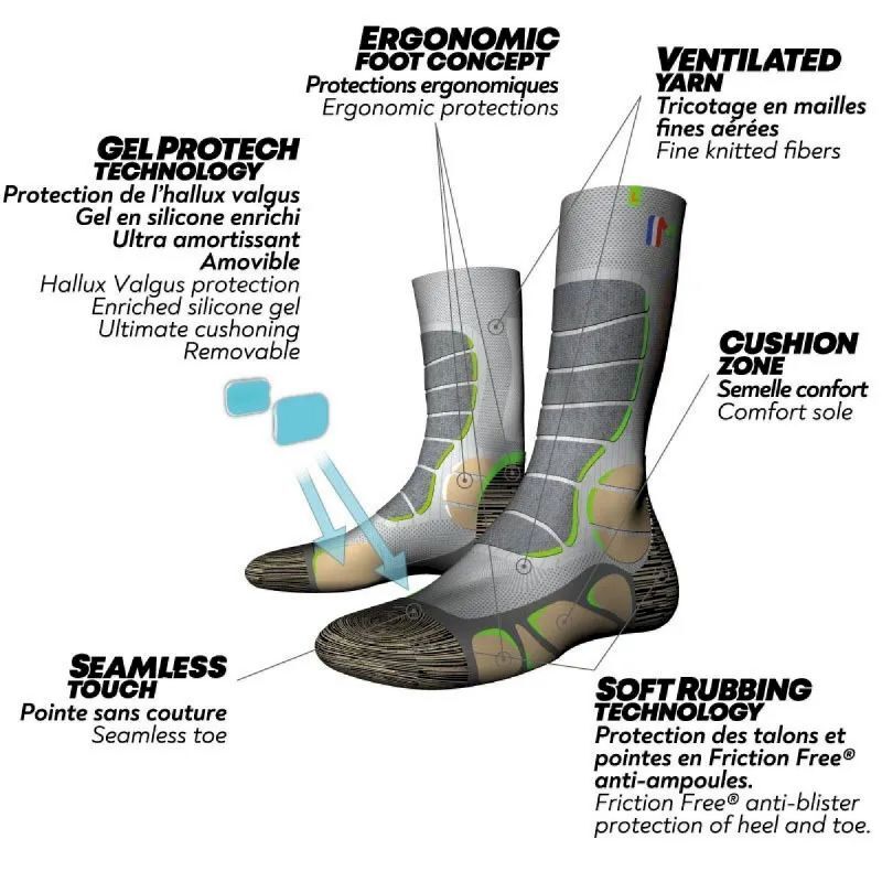 GelProtech Trek Wool - Chaussettes randonnée