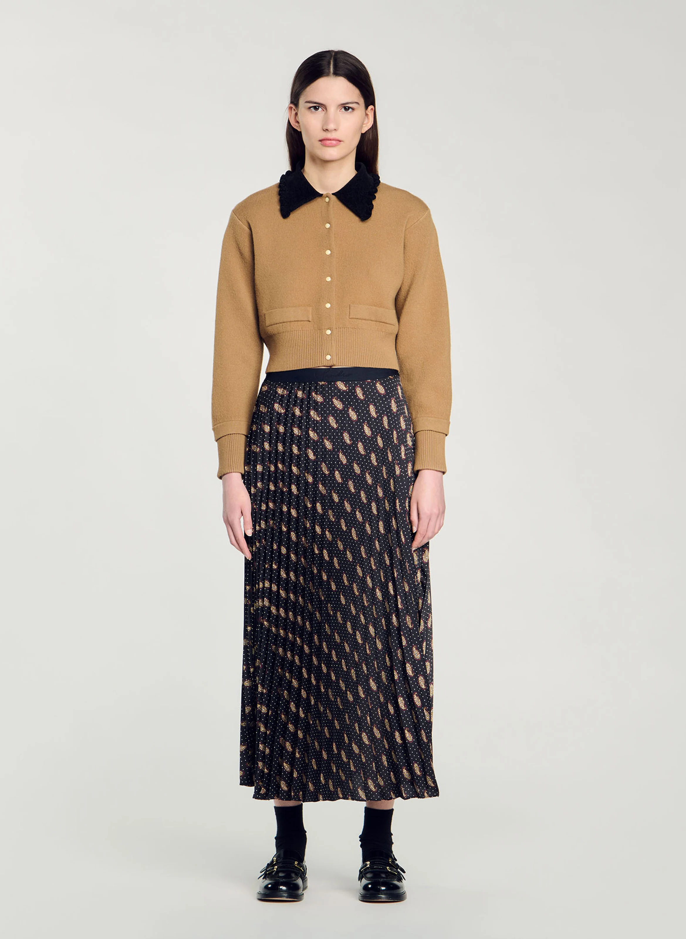 Jupe midi imprimée | Multicolore