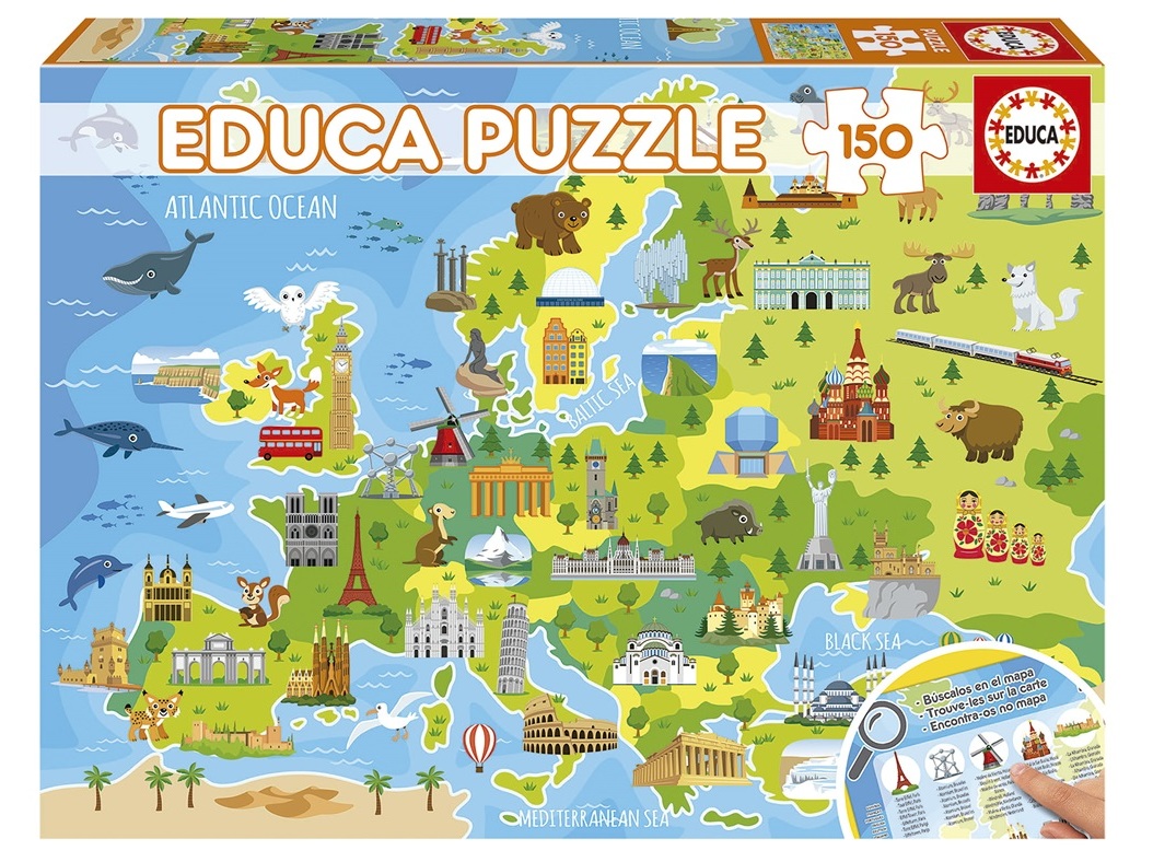 150 MAPA DA EUROPA EDUCA GEOPUZZLES