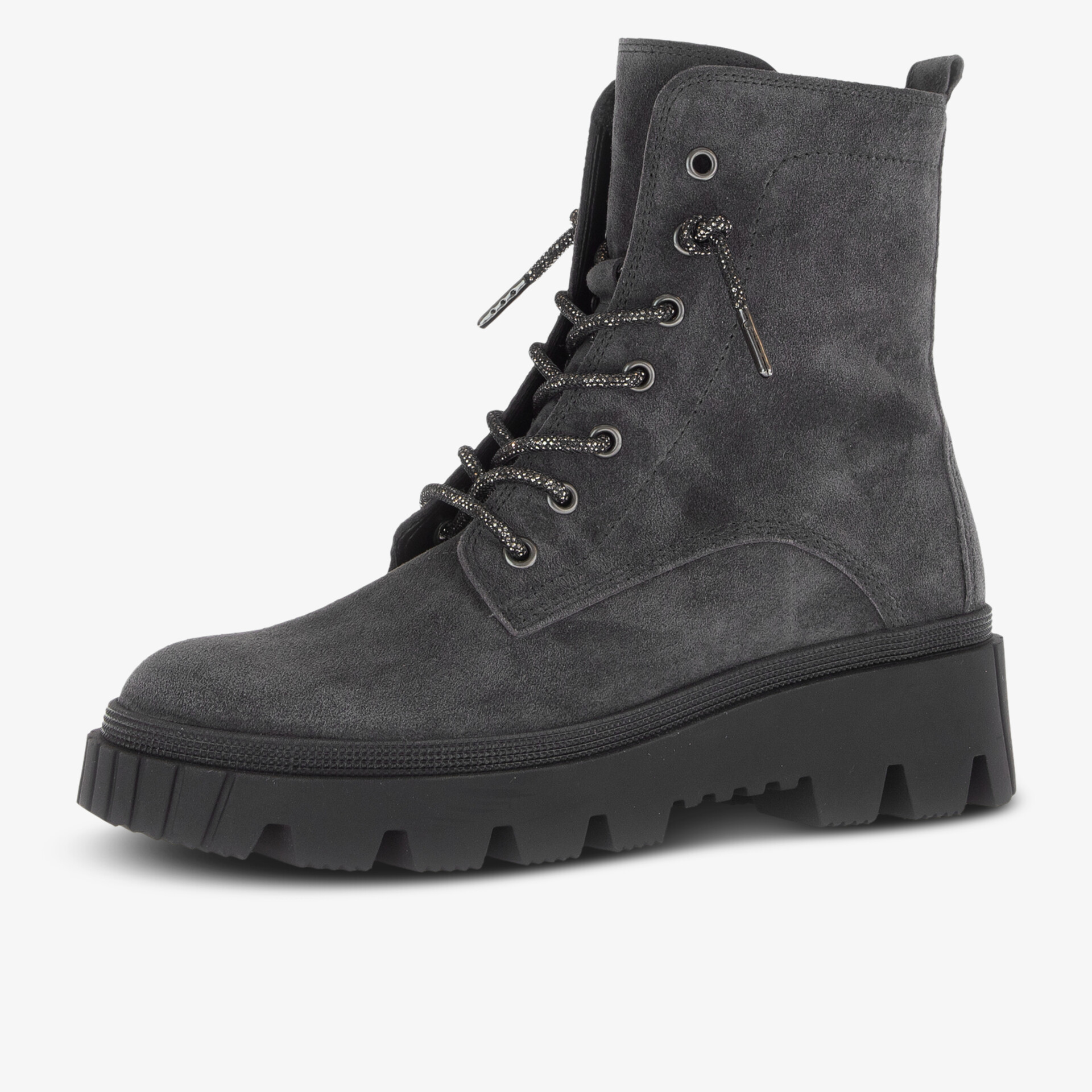 Gabor Damen Schnürstiefeletten grau