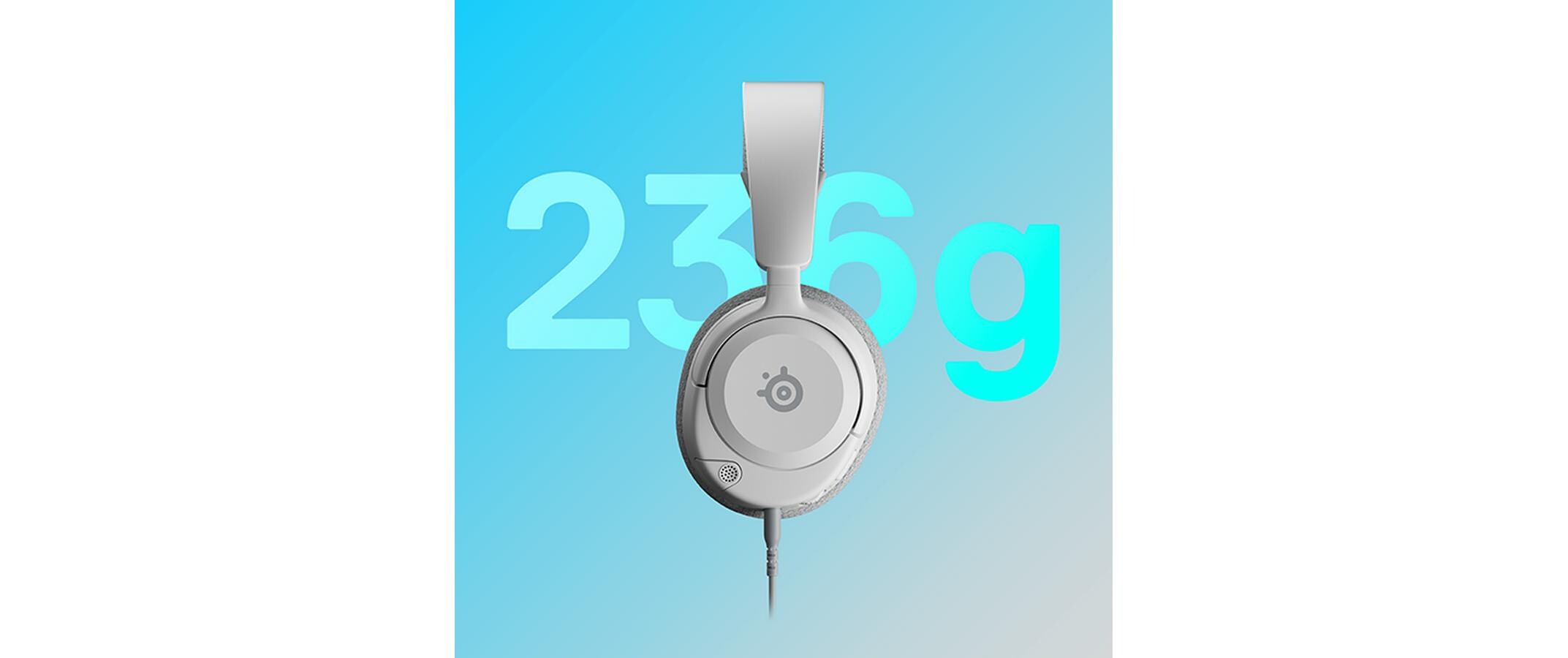Headset Arctis Nova 1P WeissSteelseries Arctis Nova 1P kabelgebundene Gaming-Kopfhörer mit Kopfband, Weiss