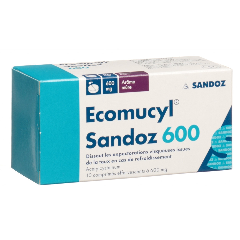 ECOMUCYL Sandoz Brausetabl 600 mg Ds 10 Stk