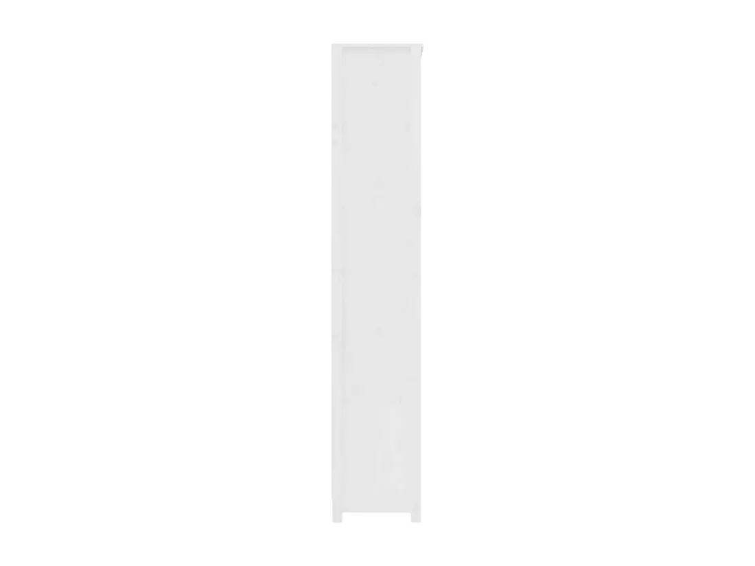 Bibliothèque Blanc 80x35x183 cm Bois de pin massif