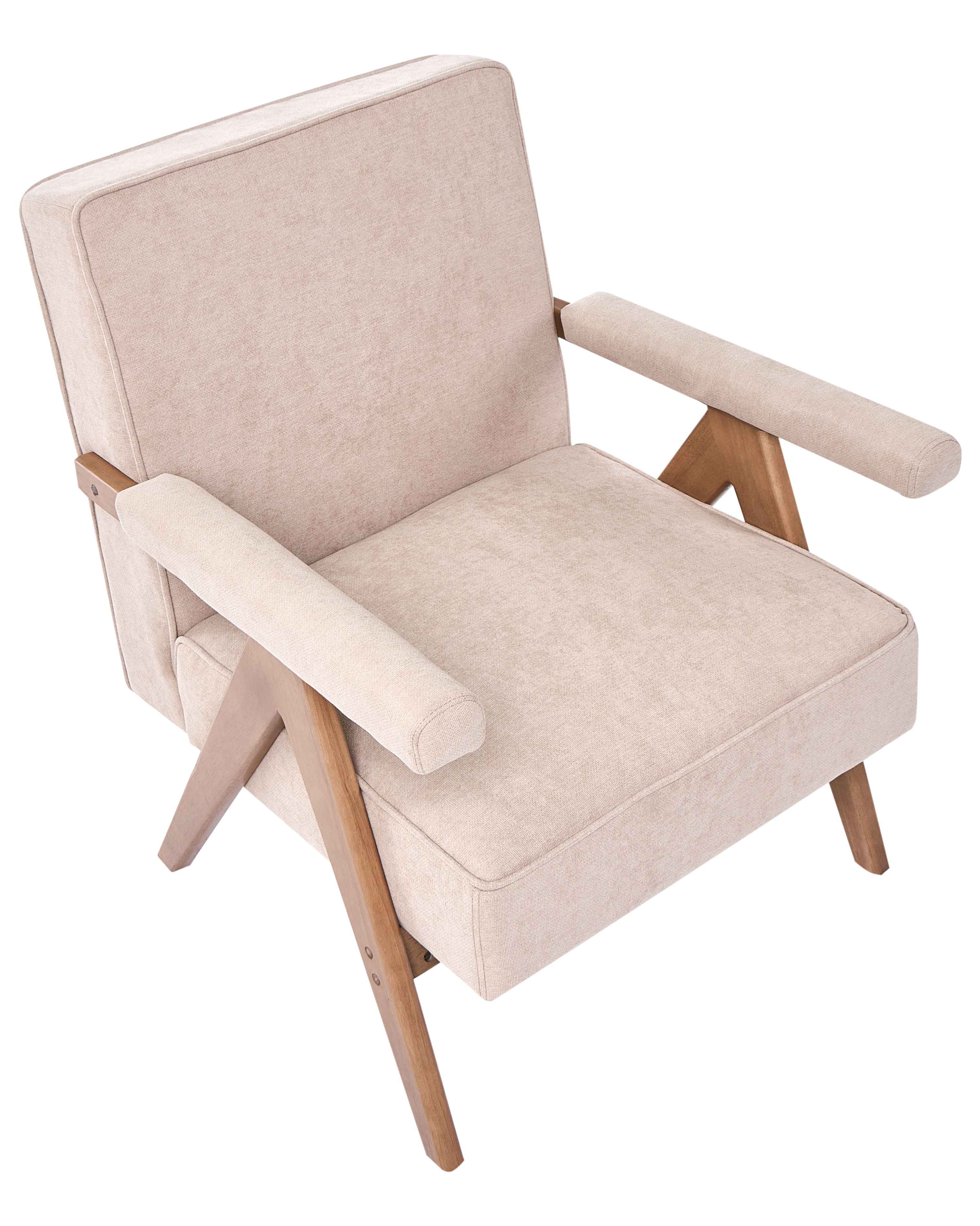 Fauteuil EVJE Kunstlinnen Taupe