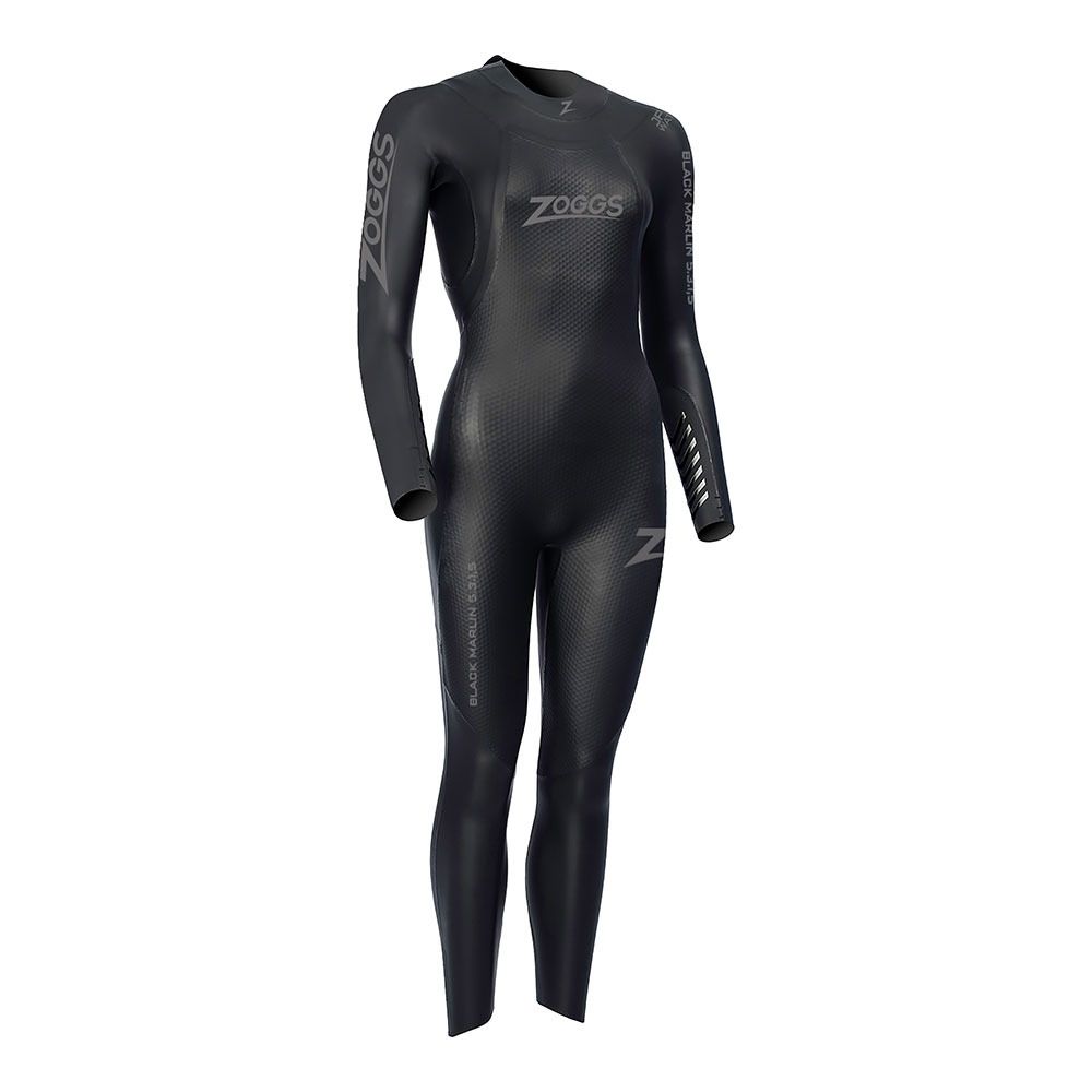 Zoggs BLACK MARLIN BZ - Combinaison intégrale 5/3/1.5 mm Femme black/silver
