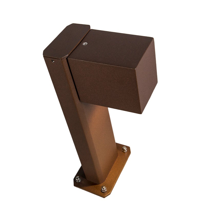 Industriële staande buitenlamp, roestbruin, 30 cm, IP44 - Baleno