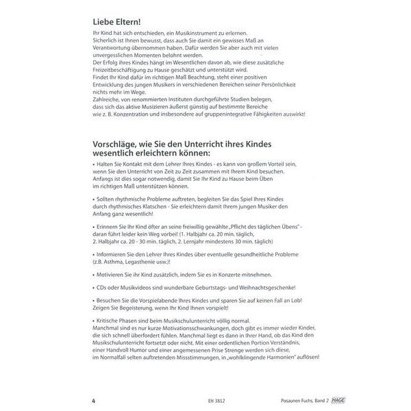 Hage Musikverlag Posaunen Fuchs 2