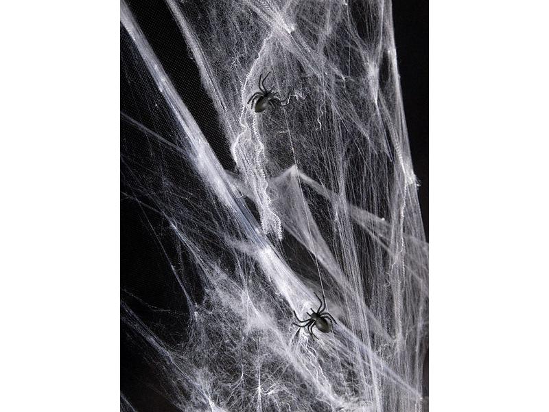 Partydeco Spinnengewebe Weiss, 60g Raumdeko «Spinnennetz» für Ihre Halloween Party