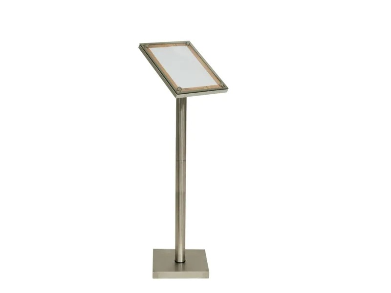Securit® GLASS STAR Informationsdisplay 125 til 1xA4, eg - komplet kit