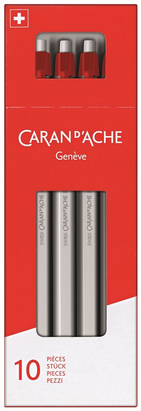 Caran d'Ache Kugelschreiber 825, rot, 10 Stück