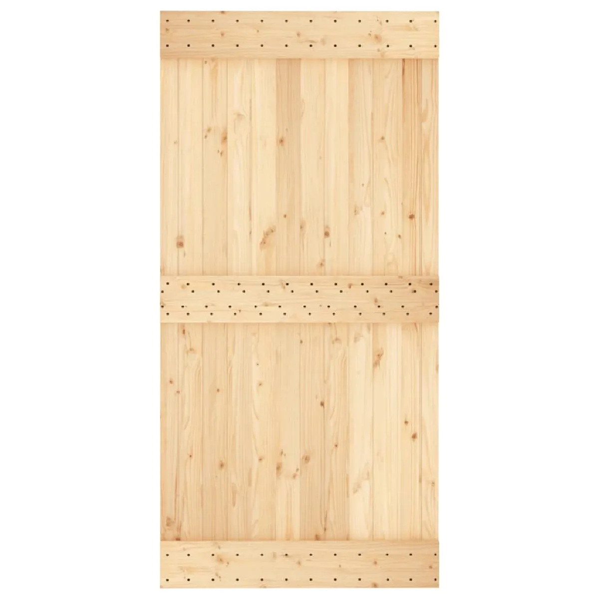 vidaXL Porte coulissante pin massif 100x210 cm