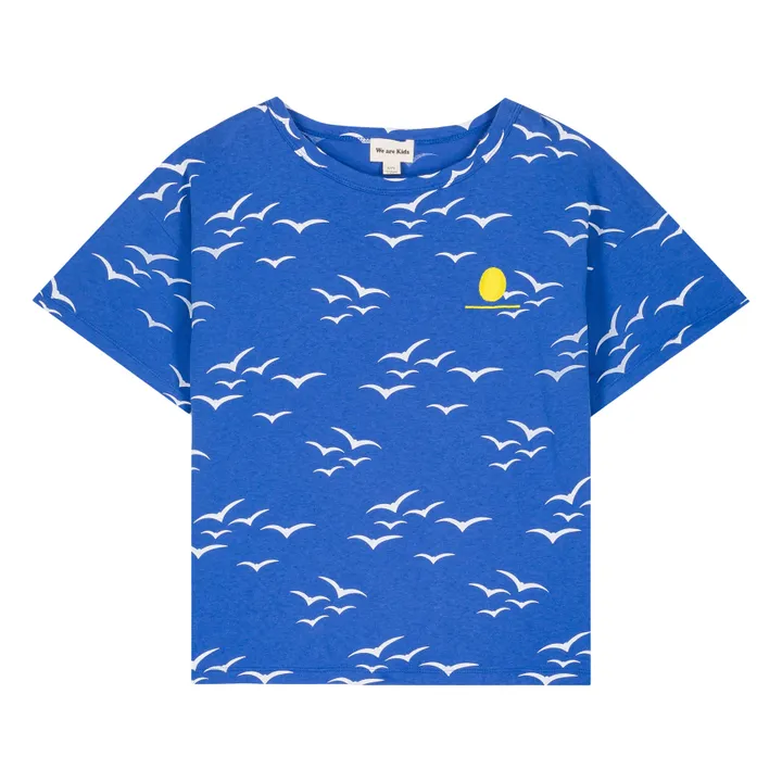We Are Kids T-Shirt Dylan Oiseaux Coton Bio | Bleu