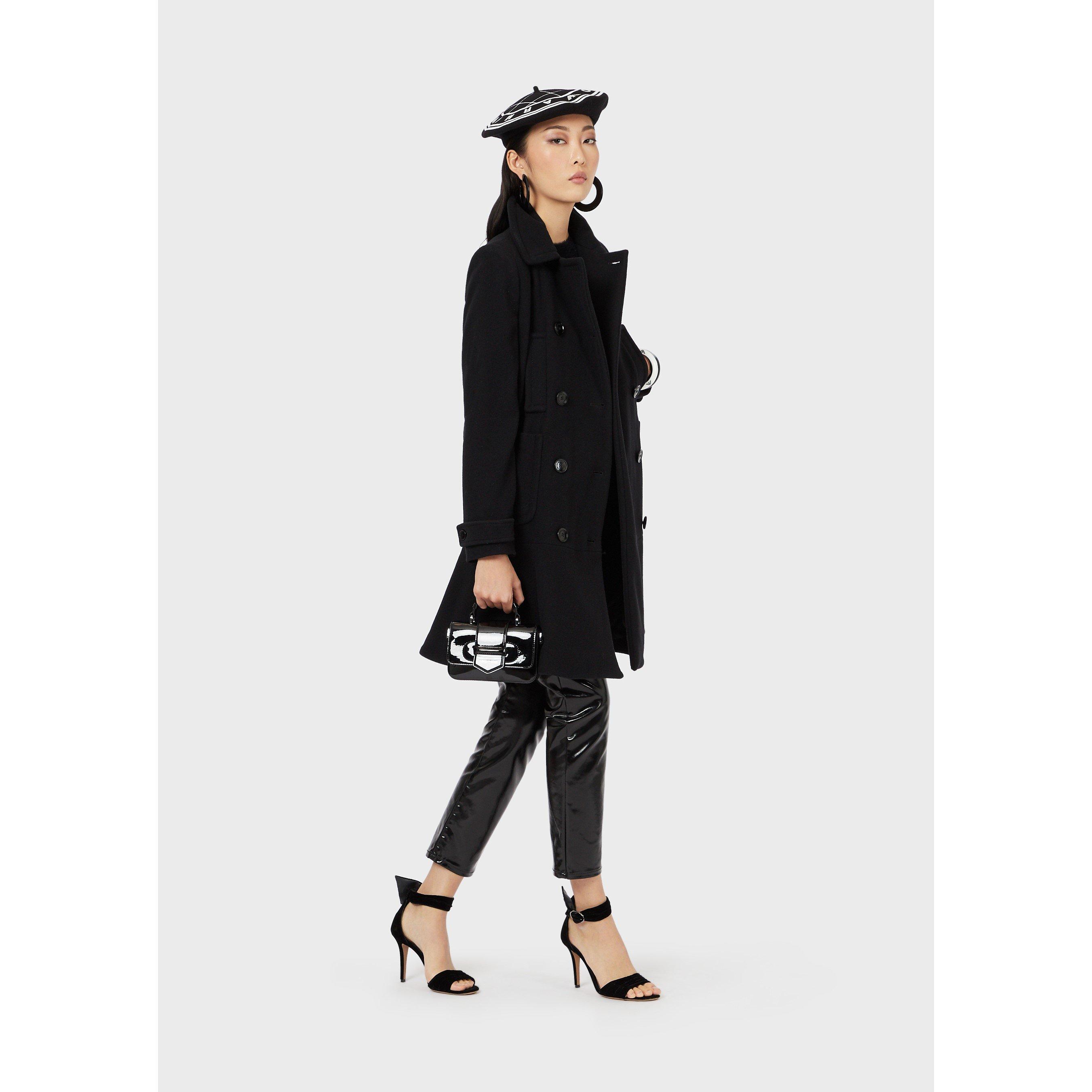 Emporio Armani Peplum Hem Coat