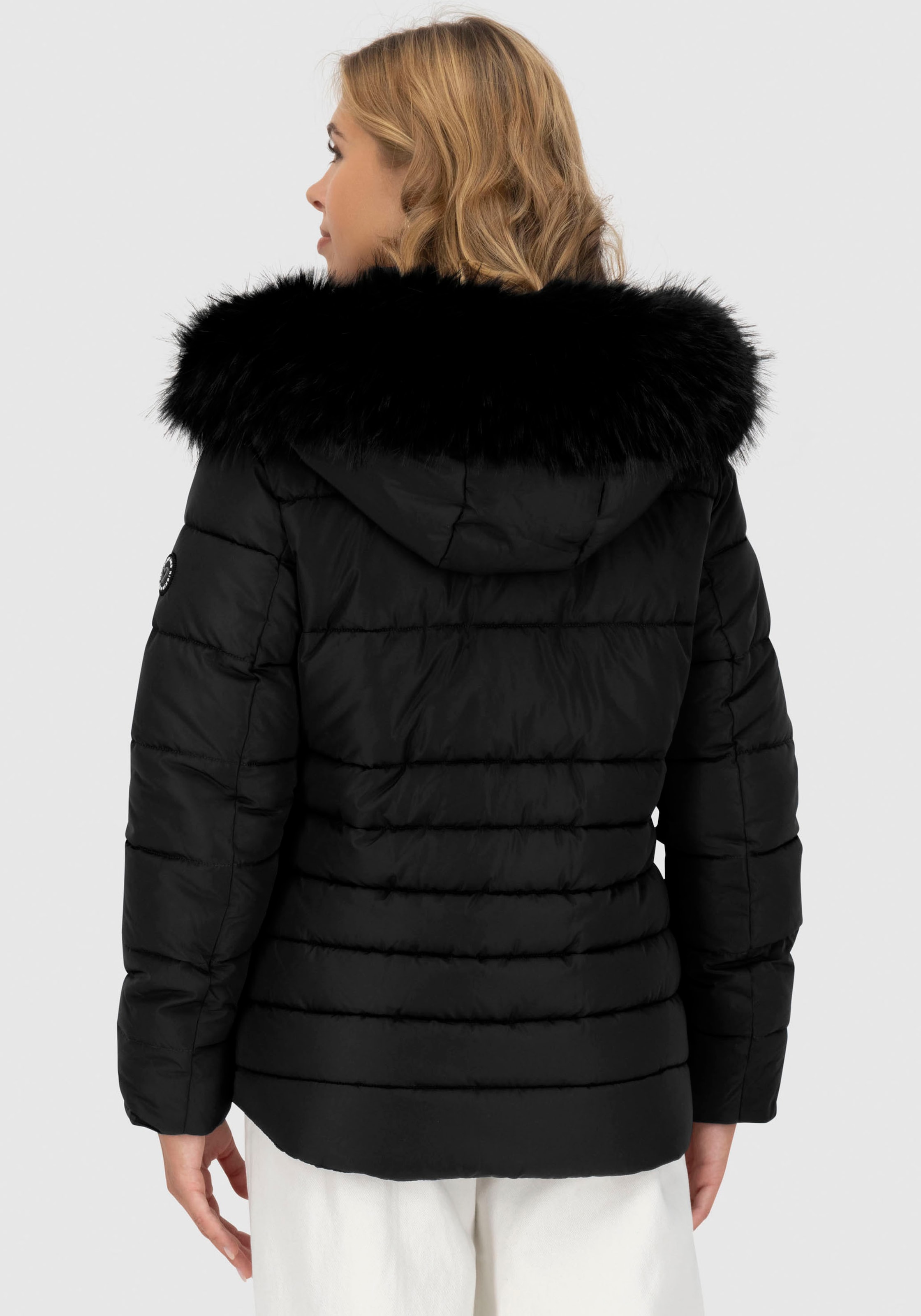Alife & Kickin Steppjacke »SunndustAK A« mit Kapuze hochwertige Winterjacke mit abnehmbarem Fellimitat