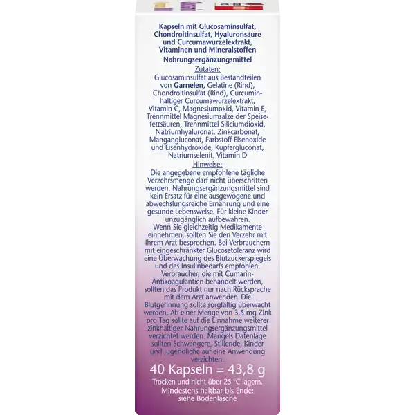 aktiv Glucosamin 1000 + Curcuma Kapseln